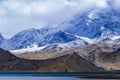 Muztagata Peak And Karakul Lake in Early Autumn