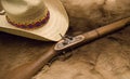 Muzzleloader and Hat Royalty Free Stock Photo