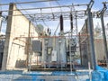 200 MVA transformer single phase in a 500 kV power system Royalty Free Stock Photo