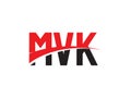 MVK Letter Initial Logo Design Vector Illustration Royalty Free Stock Photo