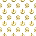 MVP seamless pattern isolated on white background Royalty Free Stock Photo