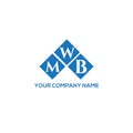 MWB letter logo design on white background. MWB creative initials letter logo concept. MWB letter design