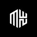 .MWN logo MWN icon MWN monogram MWN letter minimalist Circle flat Unique modern abstract logo design Royalty Free Stock Photo