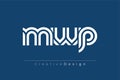 MWP Creative Unique Modern Letter Logo Design. Elegant Monogram Logo Design with Decorative Elements and Typography Royalty Free Stock Photo