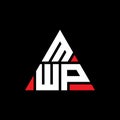 MWP triangle letter logo design with triangle shape. MWP triangle logo design monogram. MWP triangle vector logo template with red Royalty Free Stock Photo