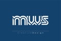 MWS Creative Unique Modern Letter Logo Design. Elegant Monogram Logo Design with Decorative Elements and Typography Royalty Free Stock Photo