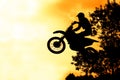 MX rider silhouette