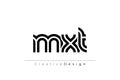 MXT Creative Unique Modern Letter Logo Design Royalty Free Stock Photo