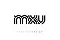 MXV Creative Unique Modern Letter Logo Design Royalty Free Stock Photo
