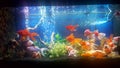 My aquarium with vail teil goldfishes