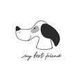 My best friend vector illustration Royalty Free Stock Photo