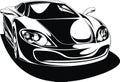 My black and white design car Royalty Free Stock Photo
