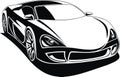 My black and white design car Royalty Free Stock Photo