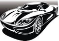 My black and white design car Royalty Free Stock Photo