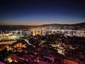 Genoa landscape from Terrazza Colombo Royalty Free Stock Photo