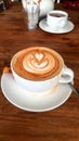 My delicius morning coffee latte Royalty Free Stock Photo