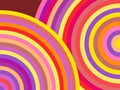 The Amazing of Colorful Red, Orange, Yellow, Purple and Pink Circle, Abstract Modern Shape Background or Wallpaper Royalty Free Stock Photo