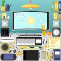 My desktop, business, office