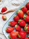 diet breakfast strawberry,furit Royalty Free Stock Photo