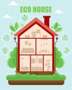 My eco-friendly home. Infographics.