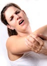 My Elbow Hurts Royalty Free Stock Photo