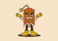 my emotions are ready to explode. Mascot character design of tnt dynamite with angry face Royalty Free Stock Photo
