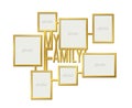 My family photo frame set Royalty Free Stock Photo