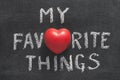 My favorite things heart