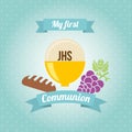 My first communion design Royalty Free Stock Photo