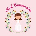 My first communion design Royalty Free Stock Photo