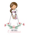 My first communion girl