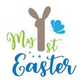 My First Easter, Christmas Tee Print, Merry Christmas, christmas design