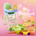 My First Food Promo Banner, Fresh Baby Breakfast