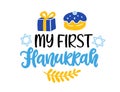 My First Hanukkah phrase template design