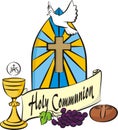 My first holy communion Royalty Free Stock Photo