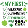 My first Pandemic St Patrick`s Day vector design