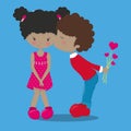 MY FIRST VALENTINE boy kissing girl 10