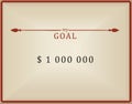 My goal is one million dollars