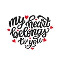 My heart belongs to you Royalty Free Stock Photo