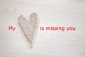 My heart is missing you Royalty Free Stock Photo