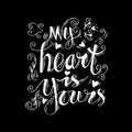 My heart is yours Royalty Free Stock Photo