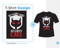 my Homeland security cats typographic with cat character Royalty Free Stock Photo