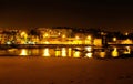 Lisbon Outskirts, Night City Waterfront, Cove from Old Fishermen Beach