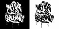 My Life Is Bboying Graffiti Style Abstract Lettering