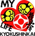 My life kyokushin Karate emblem.
