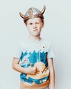 My little viking in the studio for his portrait