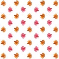 The Amazing of Beautiful Orange and Pink Flower Illustration, Pattern Wallpaper Royalty Free Stock Photo