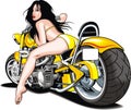 My original design motorbike and woman