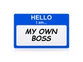 My own boss card