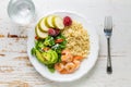 My plate - portion control guide Royalty Free Stock Photo